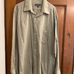 J. Riggings 90’s Vintage Button Down Tan Size Large Dress Shirt